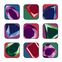 abstract jewel icons
